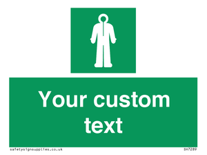 Custom sign safe condition Survival clothing