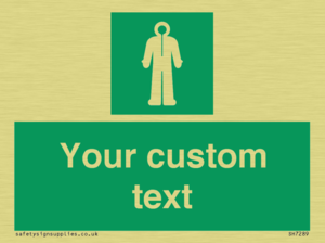 Custom sign safe condition Survival clothing