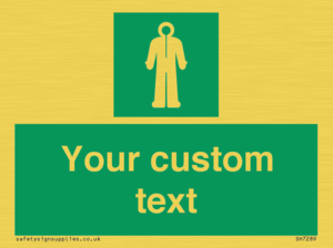 Custom sign safe condition Survival clothing