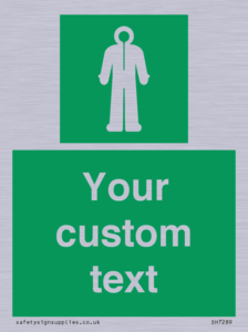 Custom sign safe condition Survival clothing