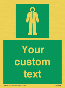 Custom sign safe condition Survival clothing