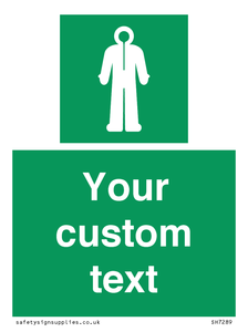 Custom sign safe condition Survival clothing