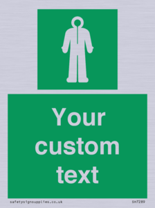 Custom sign safe condition Survival clothing