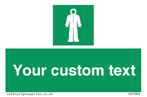 Custom sign safe condition Survival clothing