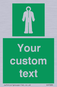 Custom sign safe condition Survival clothing