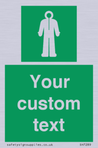 Custom sign safe condition Survival clothing