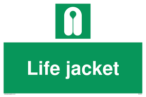 Life jacket sign 