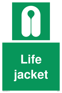 Life jacket sign 
