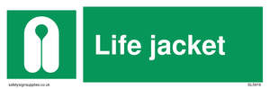 Life jacket sign 