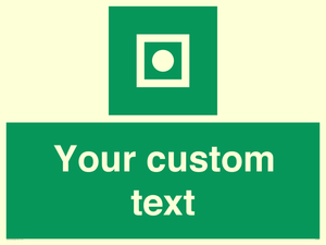 Custom sign safe condition Shipboard general alarm