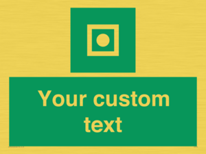 Custom sign safe condition Shipboard general alarm