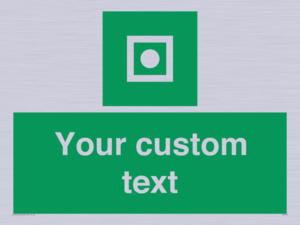 Custom sign safe condition Shipboard general alarm