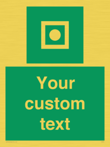 Custom sign safe condition Shipboard general alarm