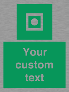 Custom sign safe condition Shipboard general alarm