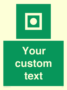 Custom sign safe condition Shipboard general alarm