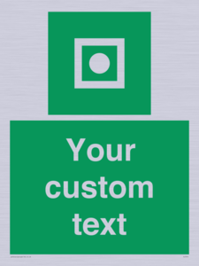 Custom sign safe condition Shipboard general alarm