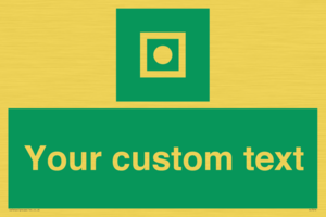 Custom sign safe condition Shipboard general alarm