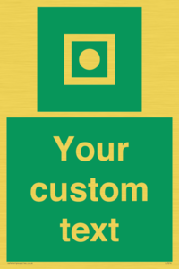 Custom sign safe condition Shipboard general alarm