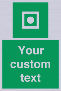 Custom sign safe condition Shipboard general alarm