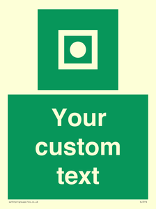 Custom sign safe condition Shipboard general alarm