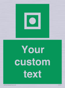 Custom sign safe condition Shipboard general alarm