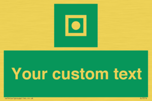 Custom sign safe condition Shipboard general alarm