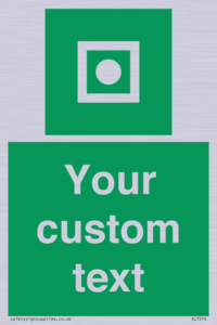 Custom sign safe condition Shipboard general alarm