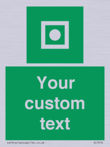 Custom sign safe condition Shipboard general alarm