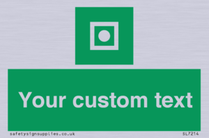 Custom sign safe condition Shipboard general alarm