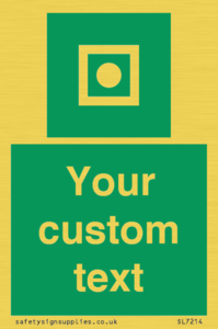 Custom sign safe condition Shipboard general alarm