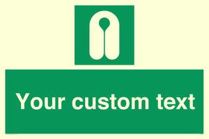 Custom sign safe condition Lifejacket