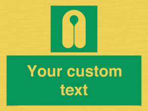 Custom sign safe condition Lifejacket