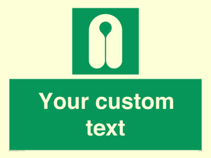 Custom sign safe condition Lifejacket