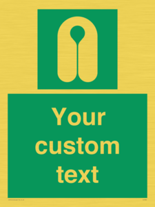 Custom sign safe condition Lifejacket