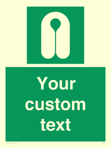 Custom sign safe condition Lifejacket