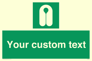Custom sign safe condition Lifejacket