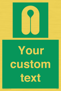 Custom sign safe condition Lifejacket