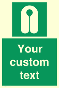 Custom sign safe condition Lifejacket