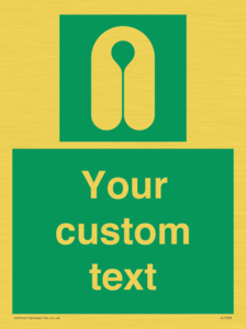 Custom sign safe condition Lifejacket