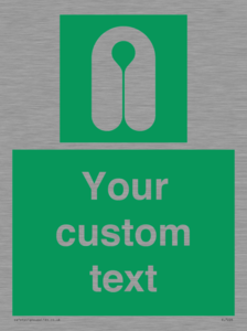 Custom sign safe condition Lifejacket