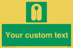 Custom sign safe condition Lifejacket