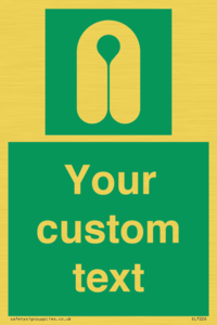 Custom sign safe condition Lifejacket