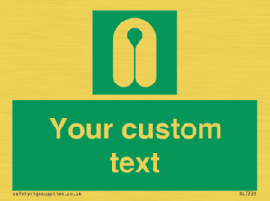 Custom sign safe condition Lifejacket