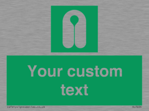 Custom sign safe condition Lifejacket