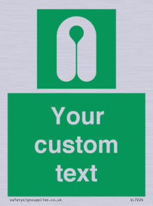 Custom sign safe condition Lifejacket