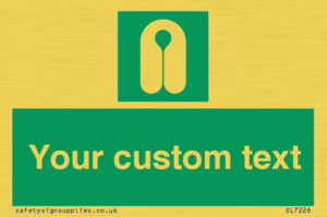 Custom sign safe condition Lifejacket