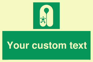Custom sign safe condition Child's lifejacket