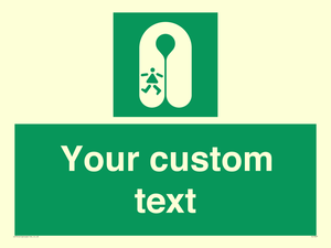 Custom sign safe condition Child's lifejacket
