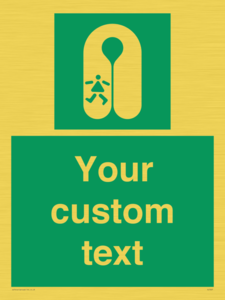 Custom sign safe condition Child's lifejacket
