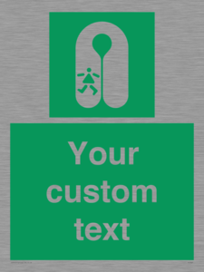 Custom sign safe condition Child's lifejacket